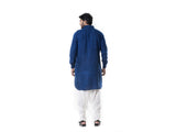 Blue Linen Pathani set