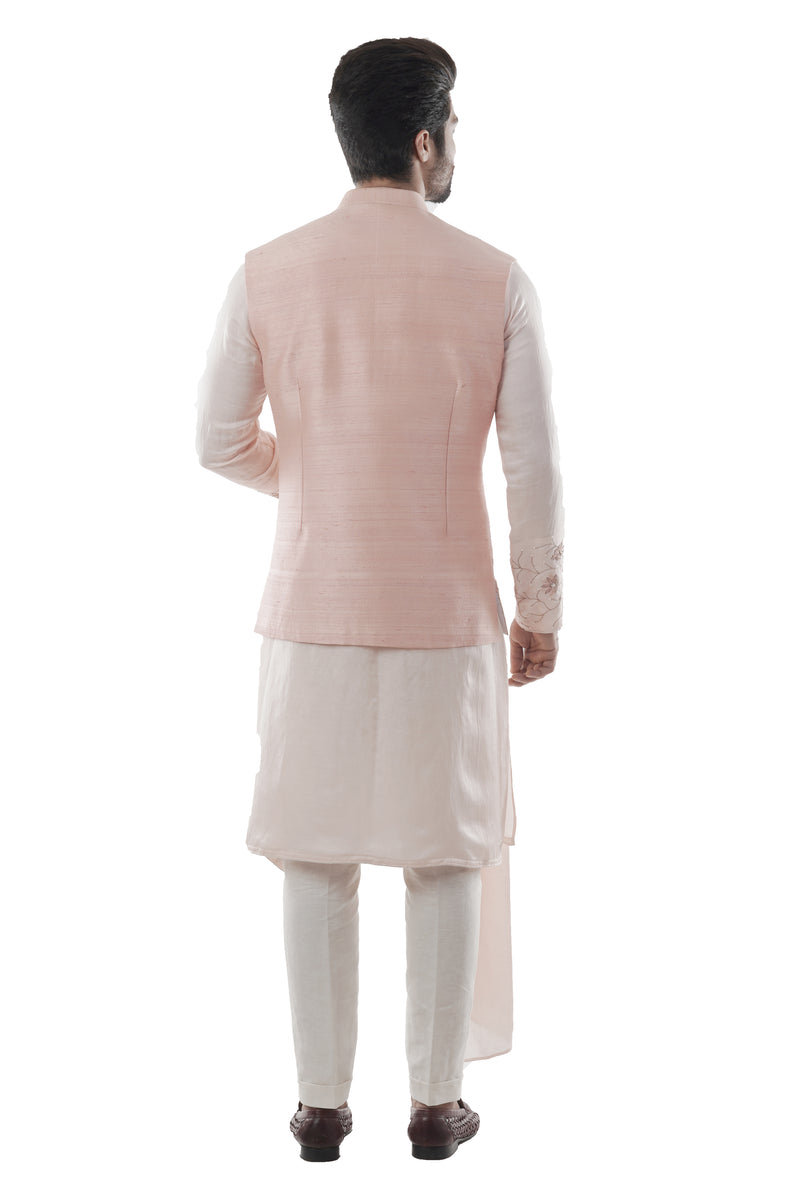 Onion Pink Nehru Kurta Set