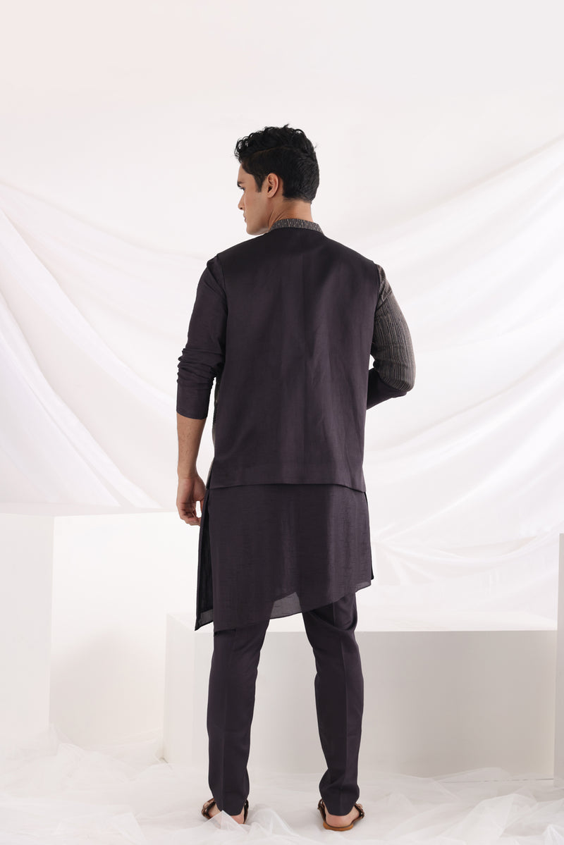 Archer nehru jacket and Adrean zipper kurta set