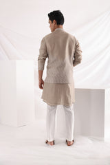 Coastal nehru jacket and Eldoris pleated kurta set