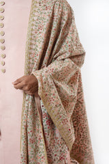 Onion Pink embellished sherwani with heavy embroidered dupatta and plain kurta set